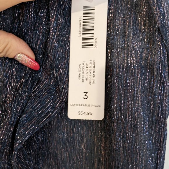 Sparkly Easywear Chico's Blouse - Picture 5 of 7